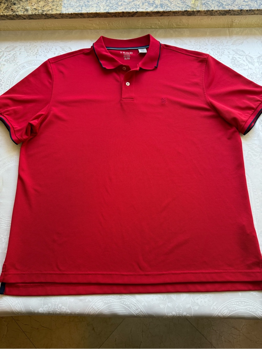 IZOD Performance Red Polo Collared Shirt Milano Men’s Size XL Golf Casual Top